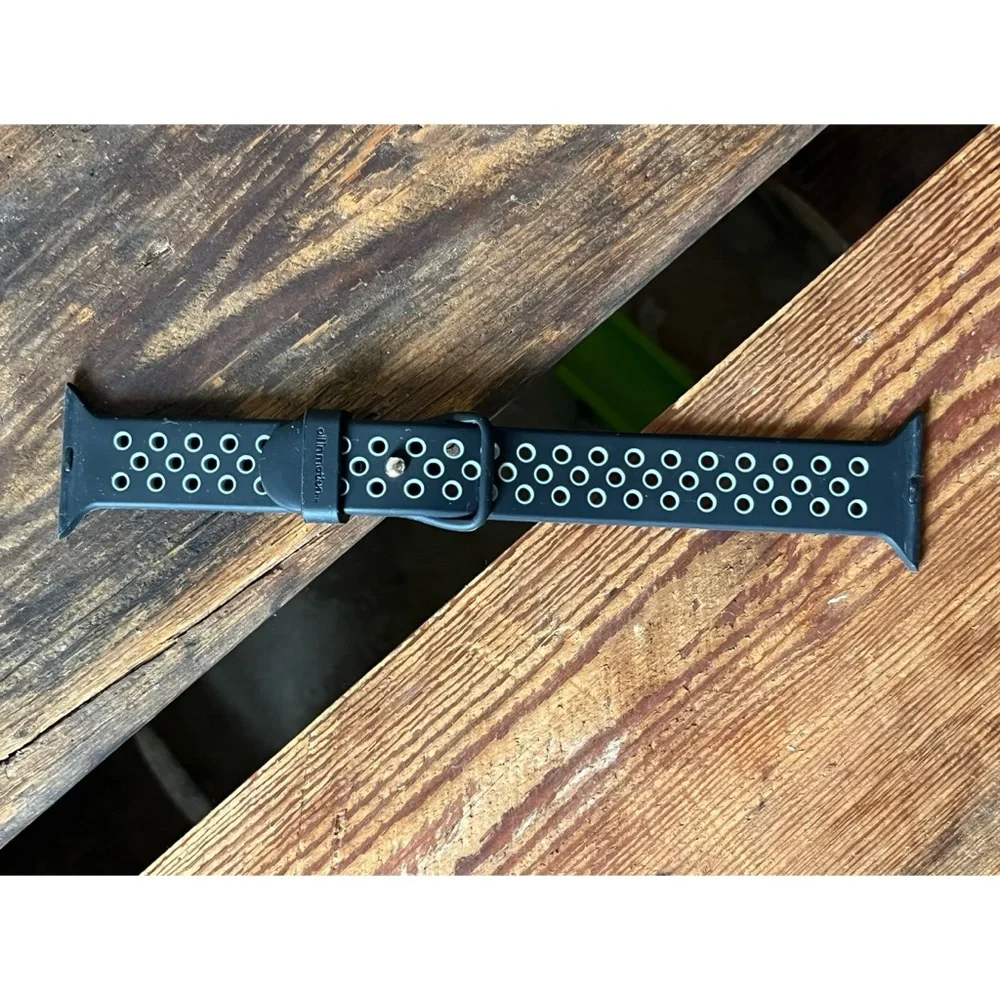 All in Motion Black Grey Apple Watch Bands